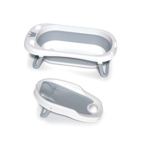 Toimoys 2in1 Baby Foldable Bath Tub Set