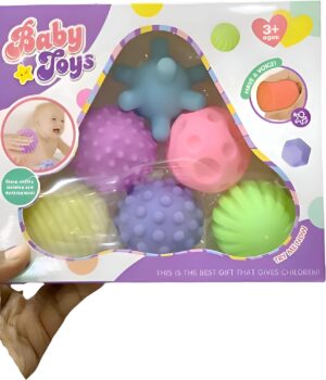 Silicon Balls for Baby - 6 Balls